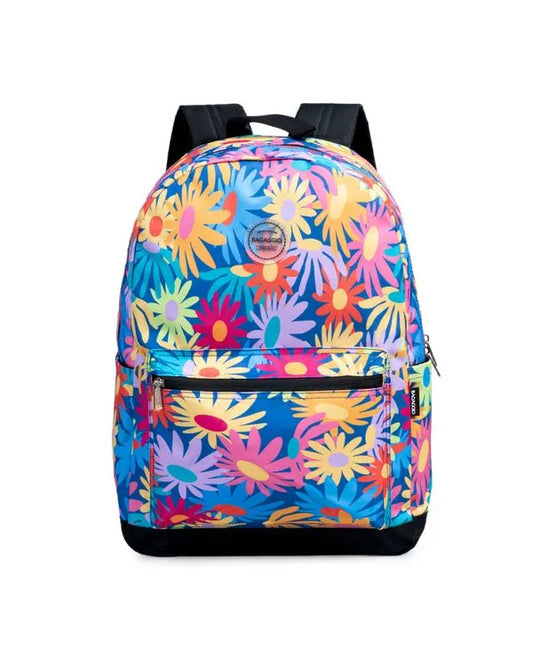 Mochila Floral Verde Claro