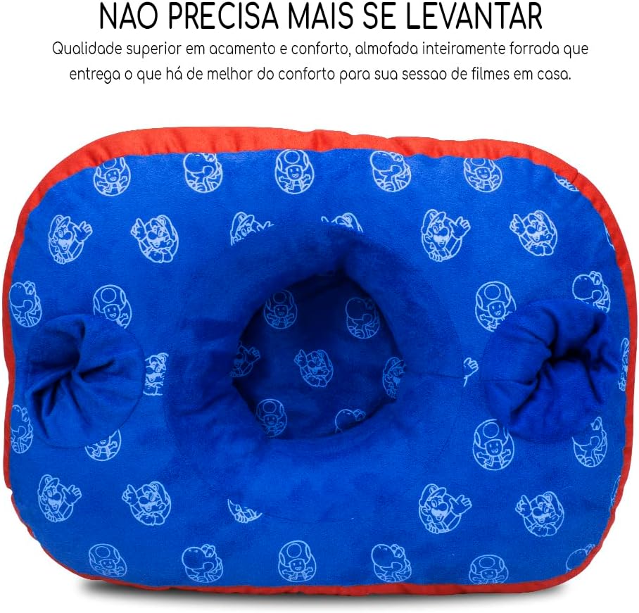 Almofada Porta Pipoca - Super Mario