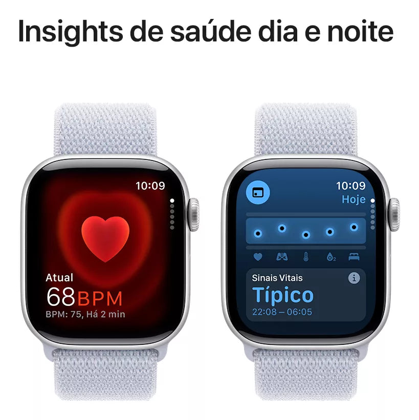 Apple Watch Series 10 com GPS - pulseira loop esportiva