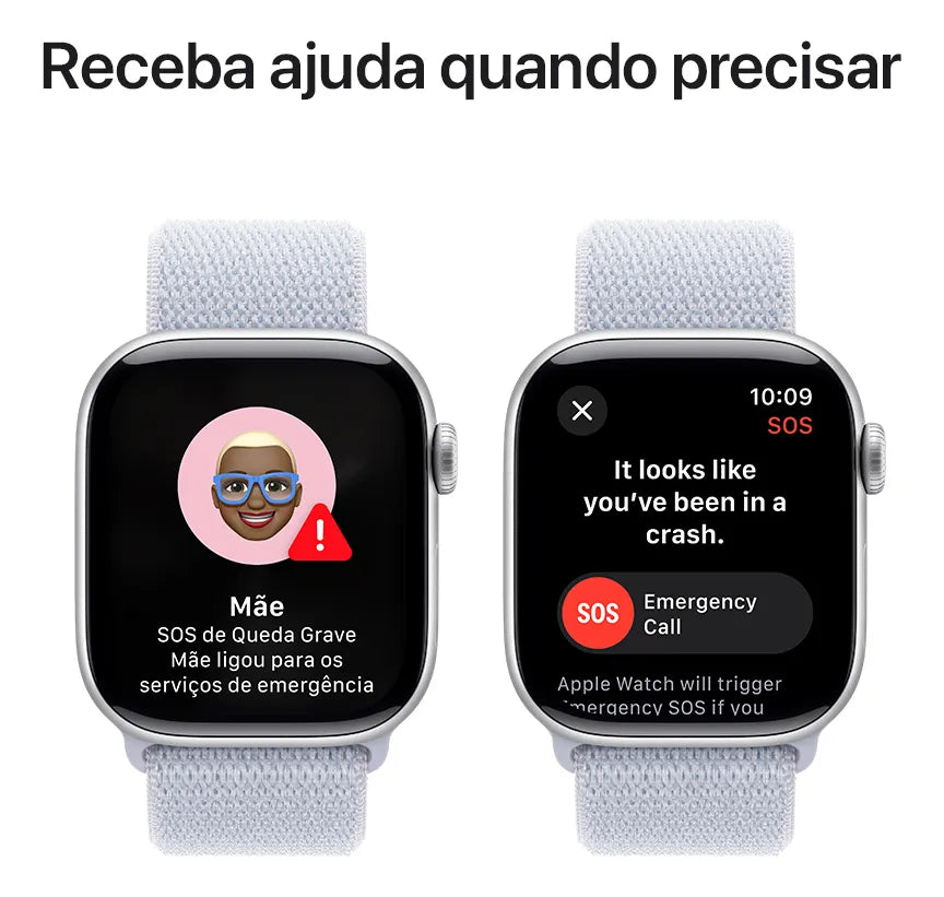 Apple Watch Series 10 com GPS - pulseira loop esportiva
