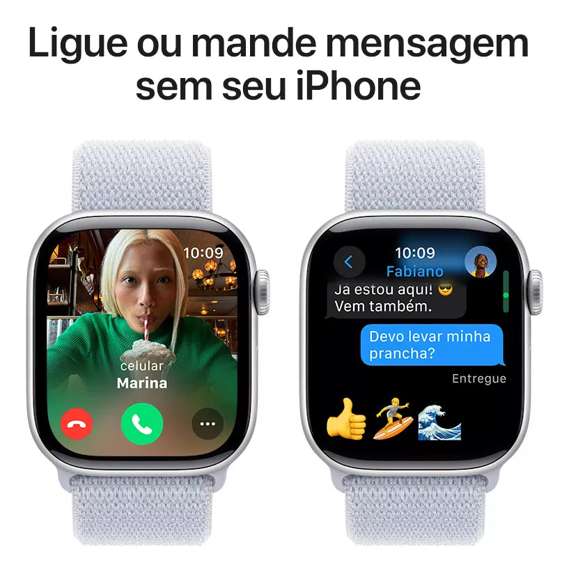 Apple Watch Series 10 com GPS - pulseira loop esportiva