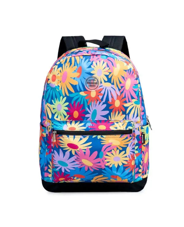 Mochila Floral Verde Claro