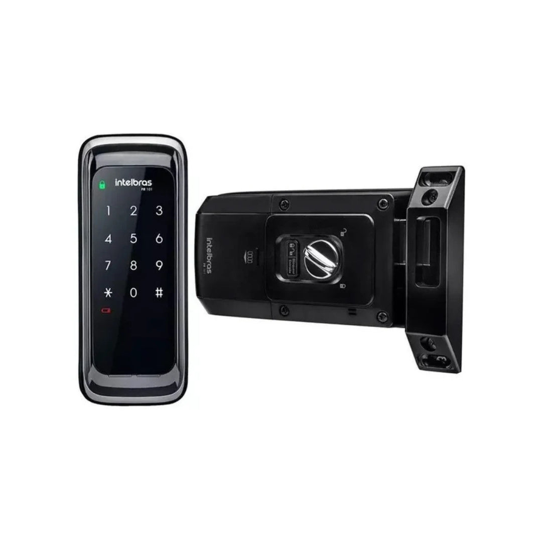 Fechadura Digital de Sobrepor Touch Screen FR 101 Preta Intelbras
