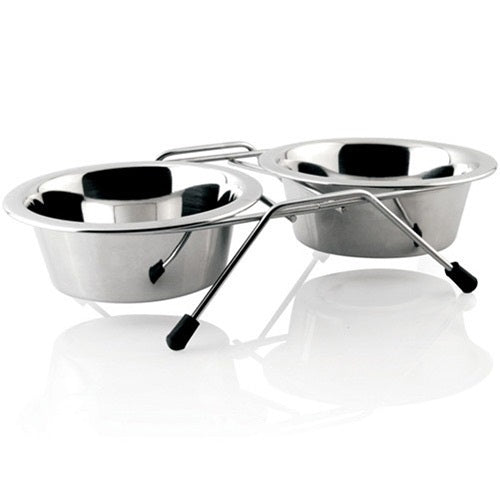 Comedouro Duplo Inox para Cães