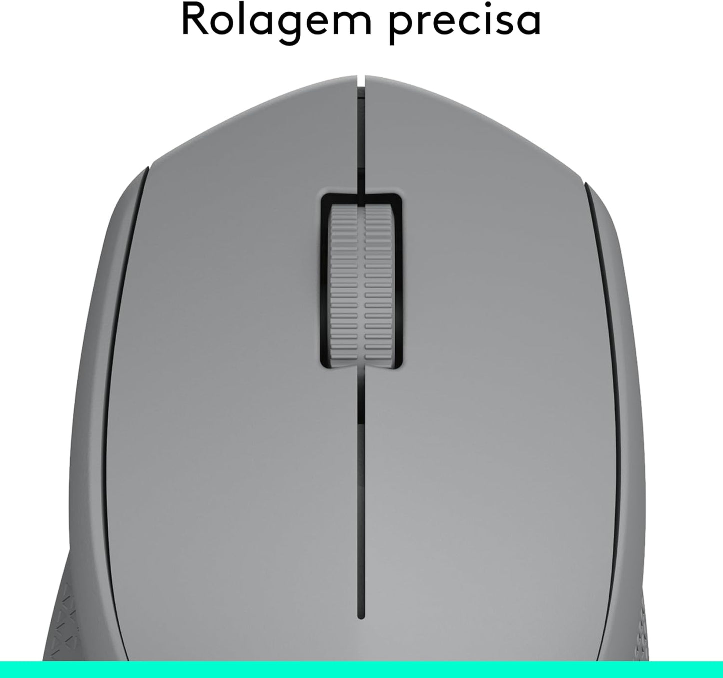 Mouse sem fio - Cinza