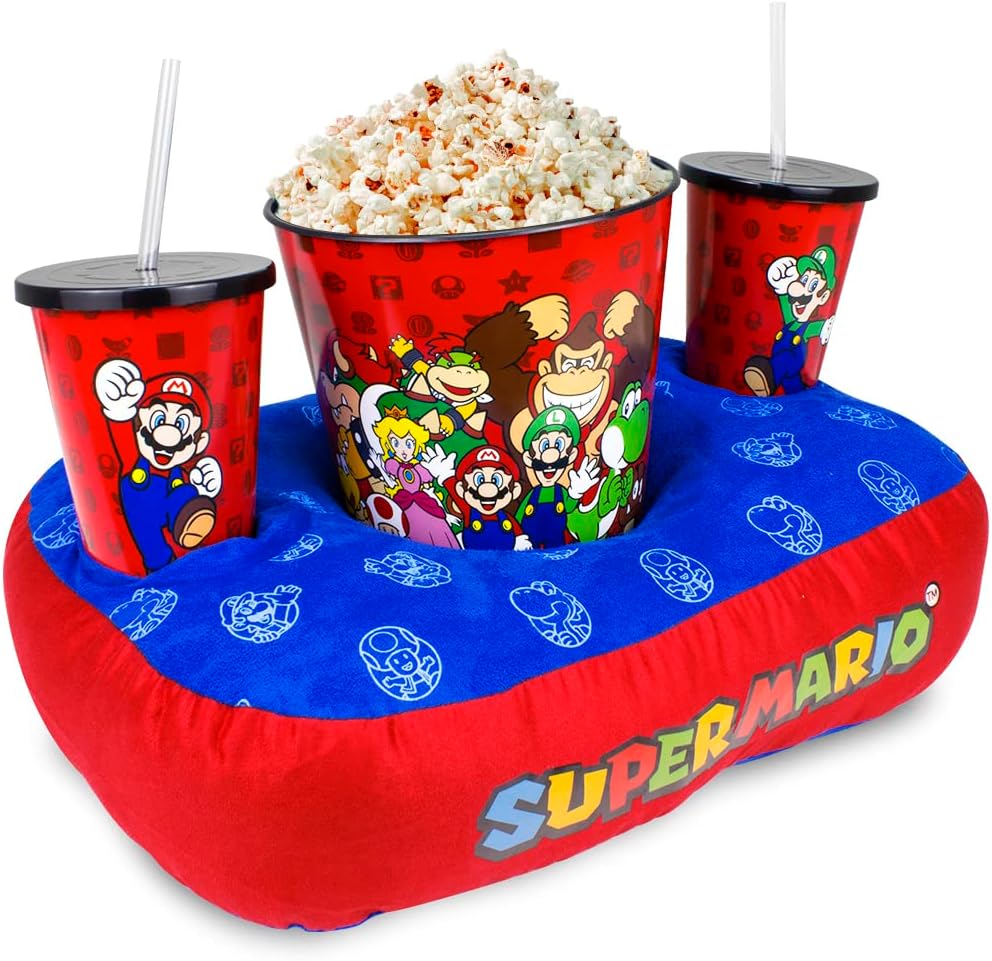 Almofada Porta Pipoca - Super Mario