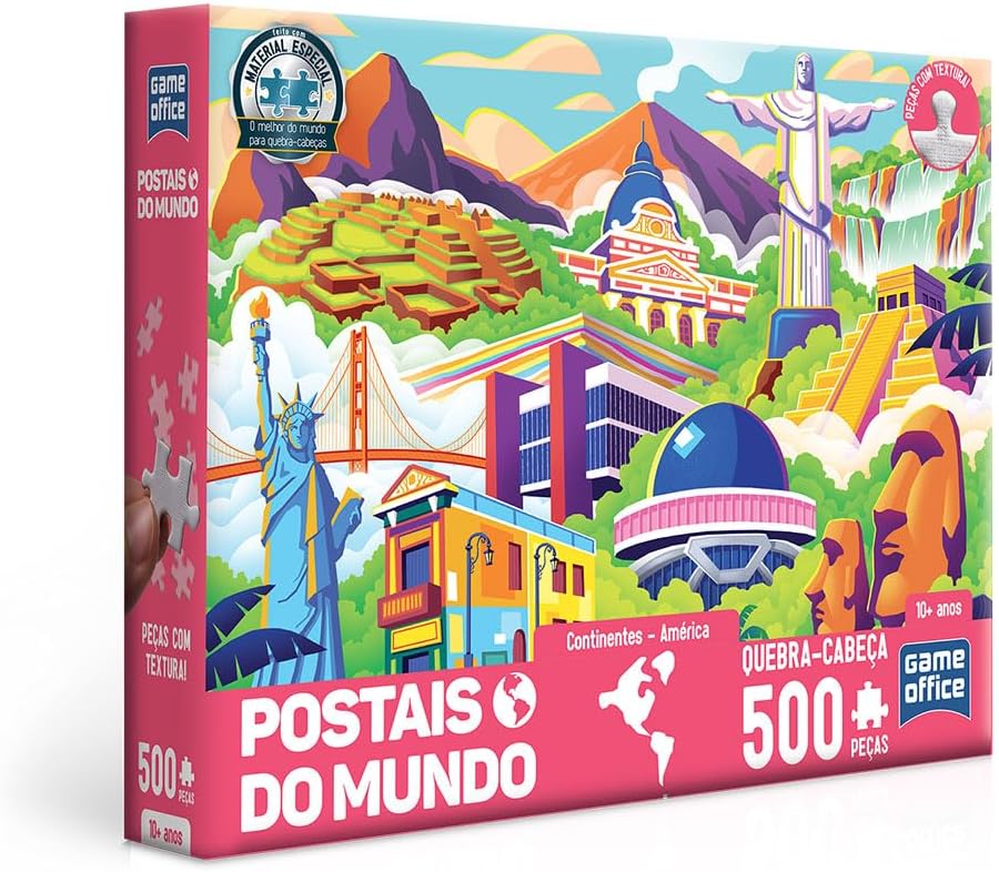 Postais do mundo (América) - Quebra-cabeça 500 peças
