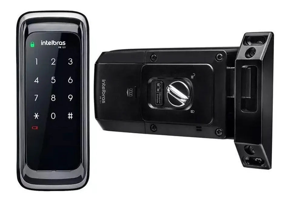 Fechadura Digital de Sobrepor Touch Screen FR 101 Preta Intelbras
